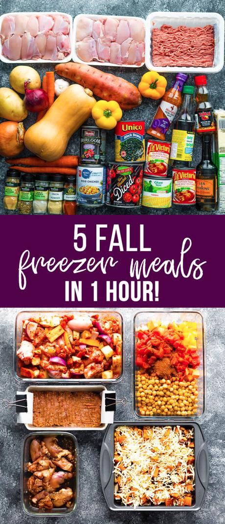 fall freezer dinner stock up hero image