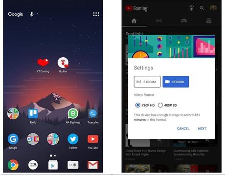 youtube gaming android recorder