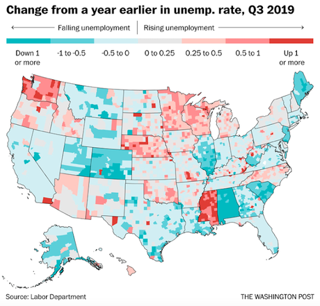 Unemployment Is Up Over Last Year In Some Swing States
