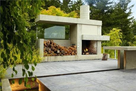 modern outdoor fire contemporary pits elegant fireplace patio with furniture and an