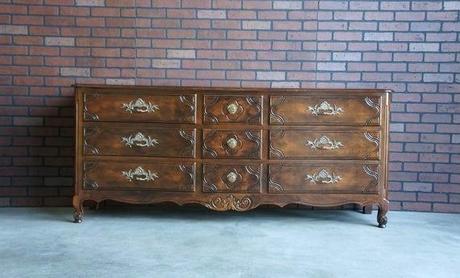 french inspired dresser black country vintage provincial by baker