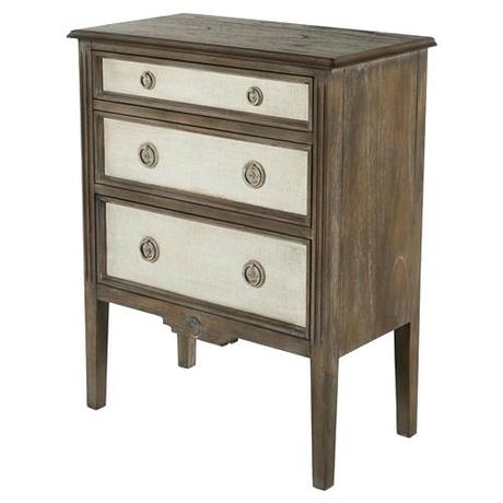 french inspired dresser magnolia home holly heavy distressed painted burlap country bedside chest