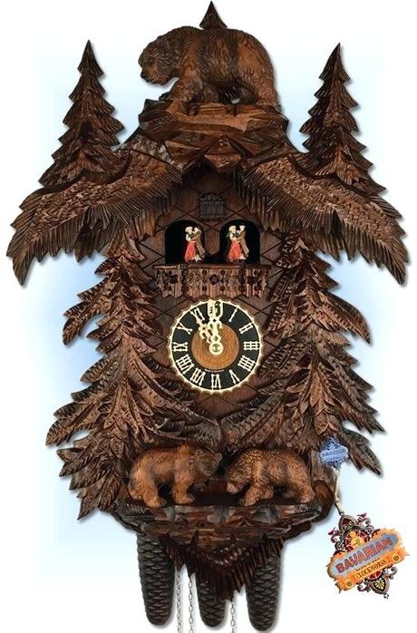 cuckoo clocks images decorating small spaces with mirrors traditional 8 day bears in forest clock by hones