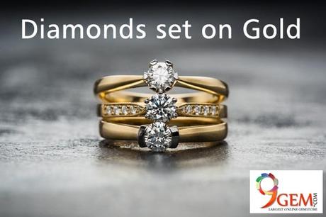 Diamonds and Gold Jewellery