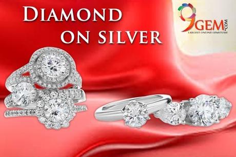 Diamond and silver jewellery