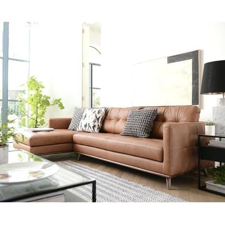 leather corner couches cape town left hand sofa tan dwell