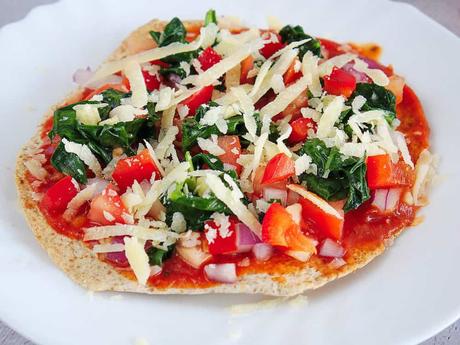 Easy Vegetarian Flatbread Pizza Recipe