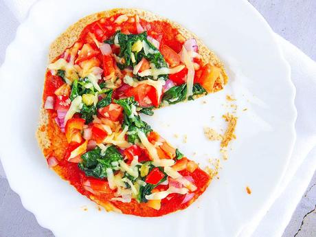 Easy Vegetarian Flatbread Pizza Recipe