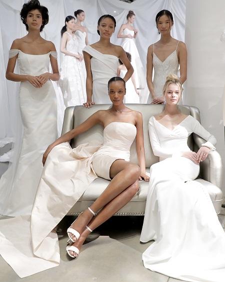 Amsale Unveils 360-Degree Wedding Wardrobe In Dramatic Fashion At Bridal Week