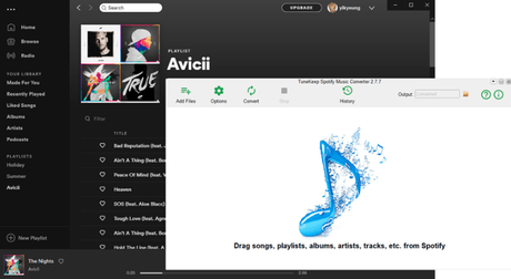 TuneKeep Spotify Music Converter for Mac and Windows
