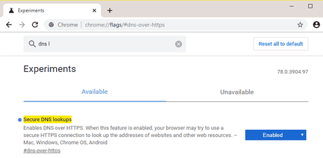 How to Enable DNS-over-HTTPS in All Browsers enable-DOH-in-chrome