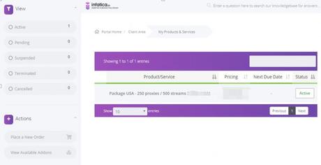 Infatica Proxy Review infatica USA IP package