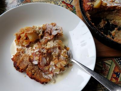 Pear, Almond & Coconut Impossible Pie