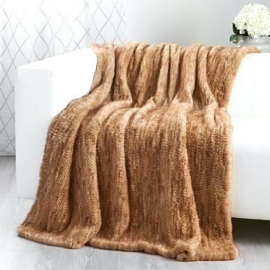 mink fur throws large faux throw real blankets