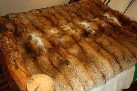 mink fur throws faux blanket red fox x