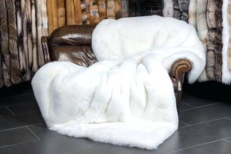 mink fur throws tahari faux throw saga shadow fox blanket white