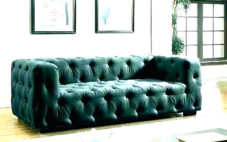 leather tufted settee sofa set black