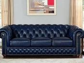 Leather Tufted Settee