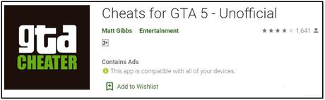 cheats for gta 5 unofficial