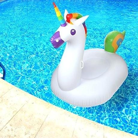 vinyl pool float blue inflatable unicorn raft huge inflatables for adults kids perfect toy the beach floats with