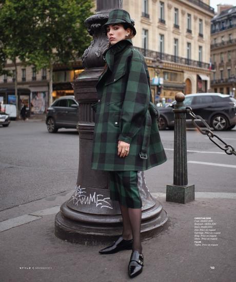 Parisian Chic for STYLE magazine with Polina Horsh by Benjamin Kanarek