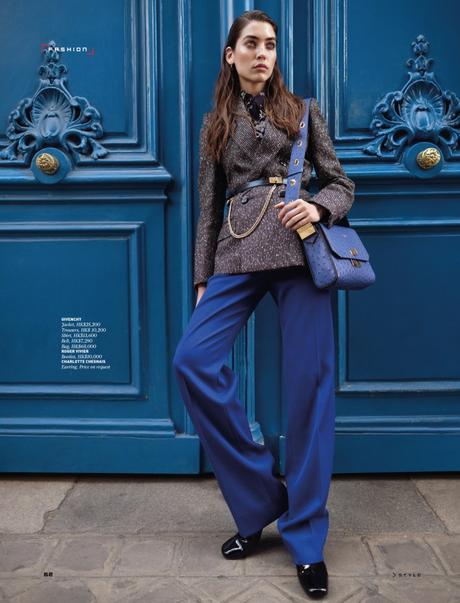 Parisian Chic for STYLE magazine with Polina Horsh by Benjamin Kanarek