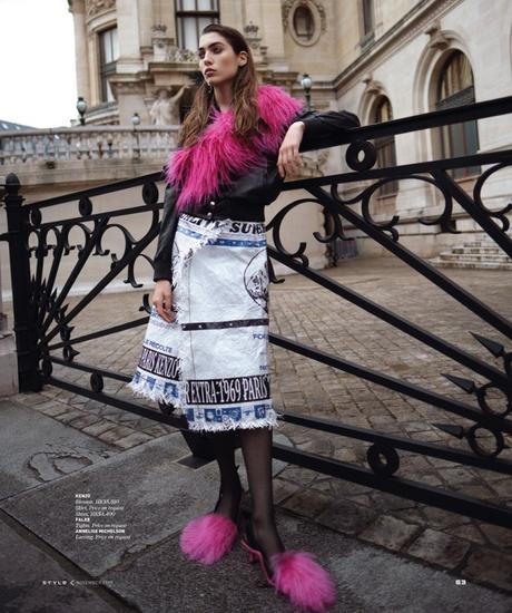 Parisian Chic for STYLE magazine with Polina Horsh by Benjamin Kanarek