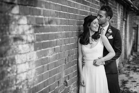 100 Best Barn Wedding Photos bride and groom at bruisyard hall