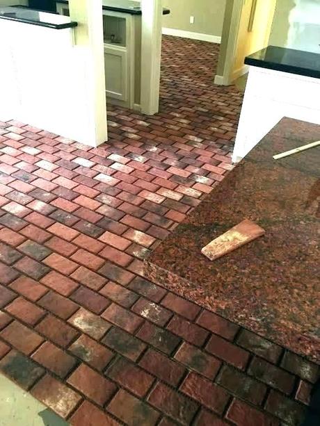 brick tiles floor flooring thin faux tile best home models