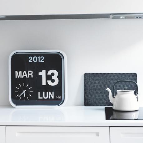 Karlsson Flip Big Calendar Modern Designer Timepiece Wall/Table Clock