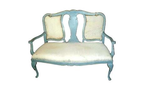 swedish gustavian chairs dining century painted settee