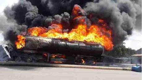 Two Confirmed Dead As Petrol Tanker Explodes In Ogun Two Confirmed Dead As Petrol Tanker Explodes In Ogun