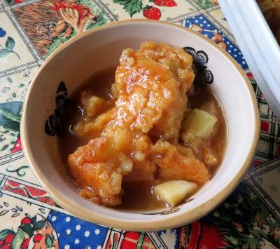 Caramel Apple Self-Saucing Pudding