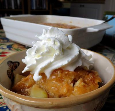 Caramel Apple Self-Saucing Pudding