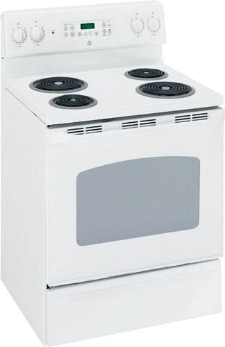 white ge oven double electric ran volt