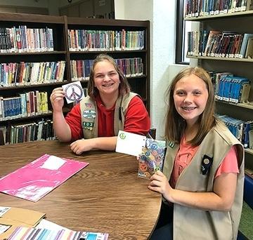 ideas for library home small rooms girl scouts using white board days of peace