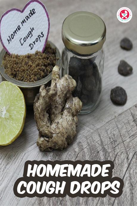 Homemade Cough Drops [Ginger Lemon Honey Cough Drops for kids] is easy to make, good to improve immunity and effectively treat cough and cold. It can be taken by toddlers to adults.