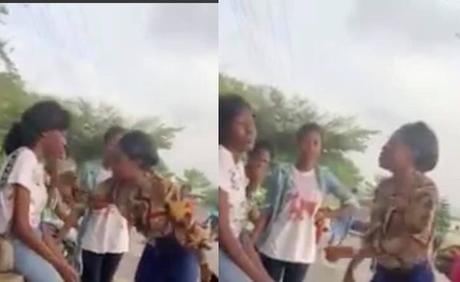 Polytechnic of Ibadan student confronts schoolmate for allegedly flirting with her boyfriend and it was almost messy (Video)