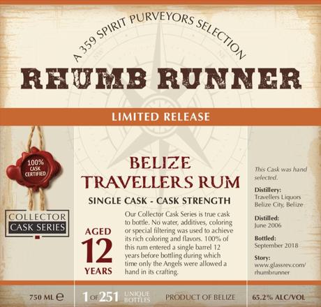 Rum Review – Rhumb Runner Belize Traveller 12 Year Old Rum