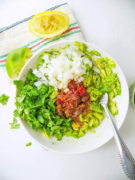 Healthy Guacamole Recipe with Chipotle Peppers