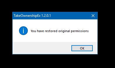 Easiest Way on How to Take Ownership of Files and Folder in Windows 10 restored original permissions in windows 10