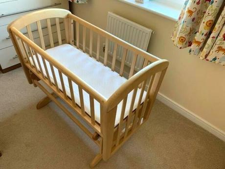 natural finish cribs wood baby john glider crib in