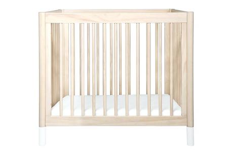 natural finish cribs wood 2 in 1 mini crib