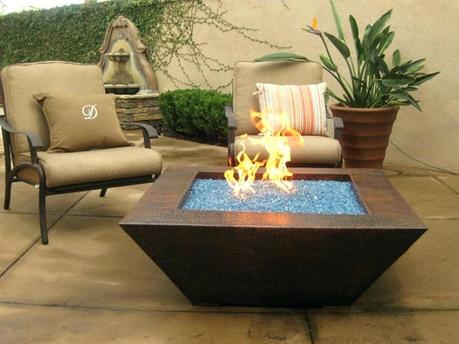 contemporary fire bowl outdoor furniture pit fireplace design ideas