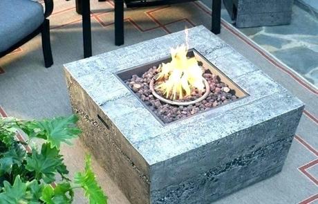 contemporary fire bowl concrete