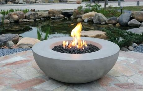 contemporary fire bowl lunar