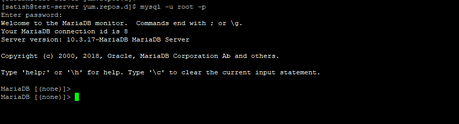 Install MariaDB on Red Hat 7 Operating System Install MariaDB on Red Hat 7 Operating System