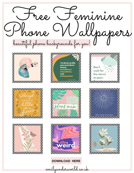11 Free Feminine Phone Wallpapers For You!