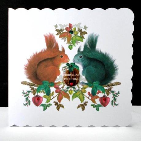 Squirrels Christmas Together Handmade Card