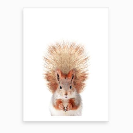 Handmade Squirrel Christmas Card